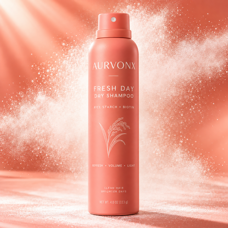 Dry Shampoo Spray private-label product concept